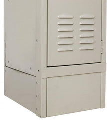 Hallowell - 6" High x 21" Deep, Locker Closed Side Base - Industrial Tool & Supply