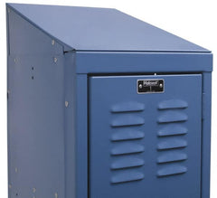 Hallowell - 4" High x 12" Deep, Locker Slope Top End - Industrial Tool & Supply