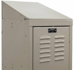 Hallowell - 5" High x 15" Deep, Locker Slope Top End - Industrial Tool & Supply