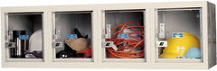 Hallowell - 4 Door, 4 Horizontal Tier, Safety-View Plus Box Lockers - Industrial Tool & Supply