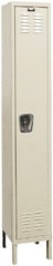 Hallowell - 1 Door, 1 Tier, Galvanite Corrosion Resistant Wardrobe & Box Lockers - Industrial Tool & Supply