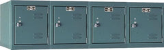 Hallowell - 4 Door, 4 Horizontal Tier, Premium Box Lockers - Industrial Tool & Supply