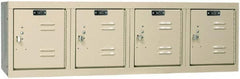 Hallowell - 4 Door, 4 Horizontal Tier, Premium Box Lockers - Industrial Tool & Supply