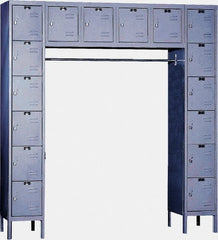 Hallowell - 16 Door, 16 Tier, Premium Box Lockers - Industrial Tool & Supply