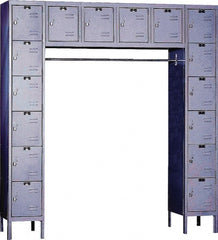 Hallowell - 16 Door, 16 Tier, Premium Box Lockers - Industrial Tool & Supply
