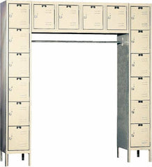 Hallowell - 16 Door, 16 Tier, Premium Box Lockers - Industrial Tool & Supply