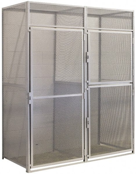 Hallowell - 48" Wide x 90" High, Locker Back Panel for Bulk Storage Lockers - Industrial Tool & Supply