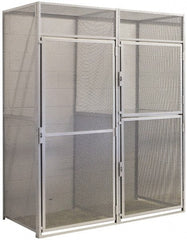 Hallowell - 48" Wide x 90" High, Locker Back Panel for Bulk Storage Lockers - Industrial Tool & Supply