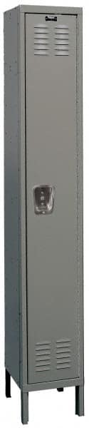 Hallowell - 1 Door, 1 Tier, Premium Wardrobe Lockers - Industrial Tool & Supply