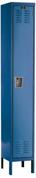 Hallowell - 1 Door, 1 Tier, Premium Wardrobe Lockers - Industrial Tool & Supply