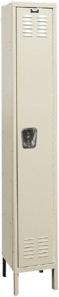 Hallowell - 1 Door, 1 Tier, Premium Wardrobe Lockers - Industrial Tool & Supply
