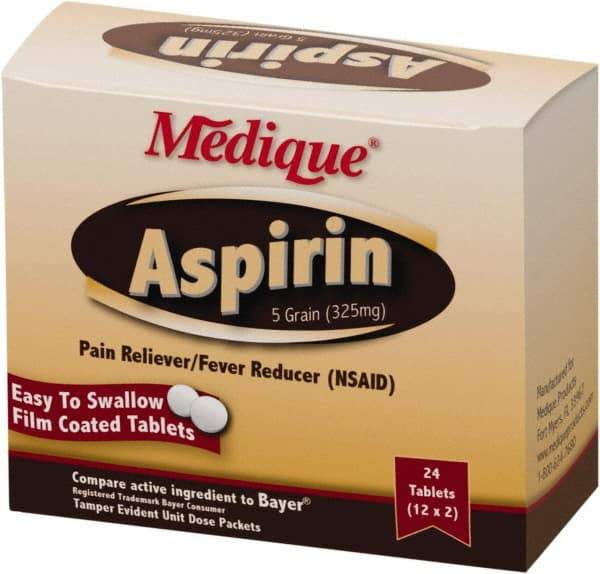 Medique - Medique Aspirin Tablets - Headache & Pain Relief - Industrial Tool & Supply