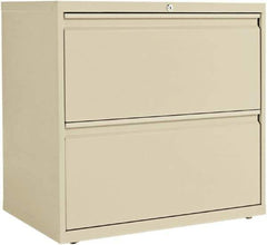ALERA - 30" Wide x 28-3/8" High x 19-1/4" Deep, 2 Drawer Lateral File - Steel, Putty - Industrial Tool & Supply
