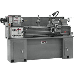 Jet - 13" Swing, 40" Between Centers, 230 Volt, Single Phase Bench Lathe - 5MT Taper, 2 hp, 60 to 1,240 RPM, 1-3/8" Bore Diam, 30" Deep x 29" High x 75-1/2" Long - Industrial Tool & Supply