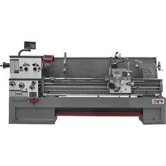 Jet - 22" Swing, 80" Between Centers, 230 Volt, Triple Phase Engine Lathe - 10 hp, 3-1/8" Bore Diam, 40" Deep x 48-7/8" High x 136-1/8" Long - Industrial Tool & Supply