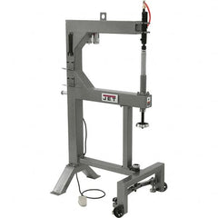 Jet - Power Hammer Machines; Machine Style: Planishing Hammer ; Power Type: Manual ; Throat Depth (Inch): 24 ; Maximum Opening Size (Inch): 2-1/2 ; Air Consumption (CFM): 8.80 ; Voltage: 110 - Industrial Tool & Supply