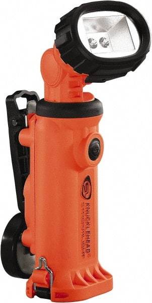 Streamlight - LED Bulb, 200 Lumens, Spotlight/Lantern Flashlight - Orange Plastic Body, 4 AA Batteries Included - Industrial Tool & Supply