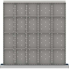 LISTA - 20-Compartment Drawer Divider Layout for 3.15" High Drawers - Industrial Tool & Supply