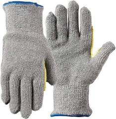 Wells Lamont - Size M (8), ANSI Cut Lvl 4, Abrasion Lvl 4, Composite of Cut-Resistant Fibers Cut Resistant Gloves - 11" Long, Gray, Paired - Industrial Tool & Supply