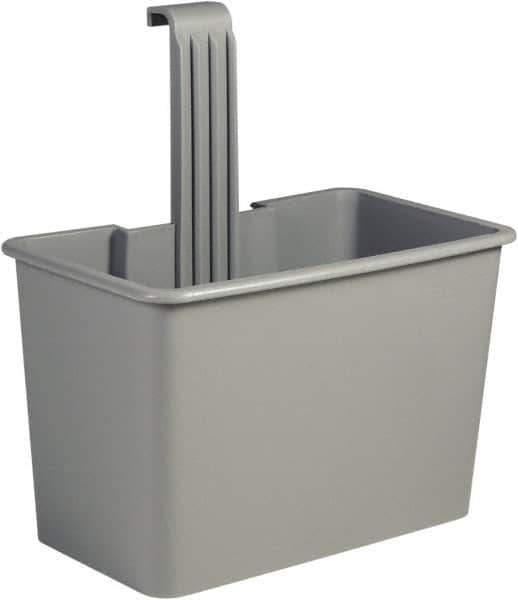 Unger - 8 Gal Polypropylene Side Bucket - Gray, For Use with SCFPG, COMBR, COMBG - Industrial Tool & Supply