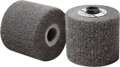 3M - 4-1/2" Diam Aluminum Oxide Match & Finish Flap Brush - 5/8-11 Thread, 4" Wide, Density 5, Nonwoven, Medium Grade, 3,500 Max RPM - Industrial Tool & Supply