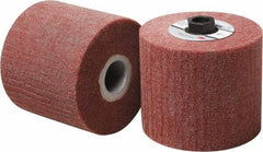 3M - 4-1/2" Diam Aluminum Oxide Match & Finish Flap Brush - 5/8-11 Thread, 4" Wide, Density 5, Nonwoven, Very Fine Grade, 3,500 Max RPM - Industrial Tool & Supply
