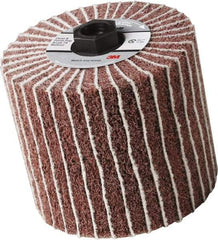 3M - 4-1/2" Diam 150 Grit Aluminum Oxide Unmounted Flap Wheel - 5/8-11 Threaded Hole, 4" Wide, Nonwoven & Coated, Grade Fine, 3,500 Max RPM - Industrial Tool & Supply