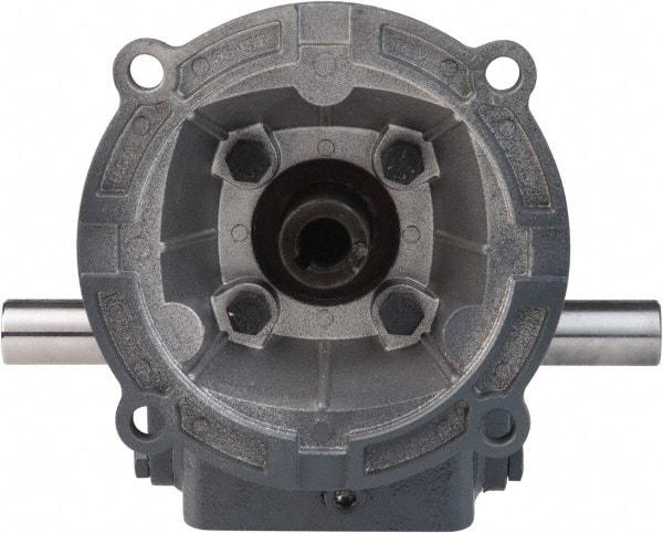 Boston Gear - 1 Centerline Distance, 20:1, 88 RPM Output, 0.27 Input Horsepower, 149 Lbs. Max Torque, Speed Reducer - Part No. F710-20-B4-H, Double Shaft Left & Right, 1/2" Bore, 2.31" High, 42C NEMA - Industrial Tool & Supply