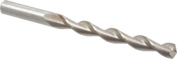 Chicago-Latrobe - 7/16" 135° High Speed Steel Jobber Drill - Bright Finish, Right Hand Cut, Parabolic Flute, Straight Shank, 5-1/2" OAL, Split Point - Industrial Tool & Supply