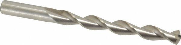 Chicago-Latrobe - 15/32" 135° High Speed Steel Jobber Drill - Bright Finish, Right Hand Cut, Parabolic Flute, Straight Shank, 5-3/4" OAL, Split Point - Industrial Tool & Supply