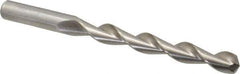 Chicago-Latrobe - 31/64" 135° High Speed Steel Jobber Drill - Bright Finish, Right Hand Cut, Parabolic Flute, Straight Shank, 5-7/8" OAL, Split Point - Industrial Tool & Supply