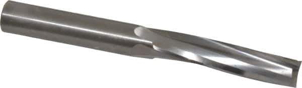 Onsrud - 1/2" Cutting Diam x 2-1/8" Length of Cut, 3 Flute, Upcut Spiral Router Bit - Uncoated, Right Hand Cut, Solid Carbide, 4-1/2" OAL x 1/2" Shank Diam, Three Edge, 10° Helix Angle - Industrial Tool & Supply