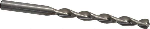 Chicago-Latrobe - Letter L 135° High Speed Steel Jobber Drill - Bright Finish, Right Hand Cut, Parabolic Flute, Straight Shank, 4-1/4" OAL, Split Point - Industrial Tool & Supply