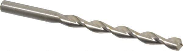 Chicago-Latrobe - Letter N 135° High Speed Steel Jobber Drill - Bright Finish, Right Hand Cut, Parabolic Flute, Straight Shank, 4-3/8" OAL, Split Point - Industrial Tool & Supply