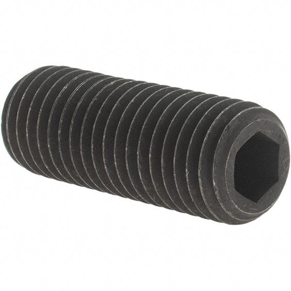 Value Collection - 3/4-10 UNC, 2" OAL, Cup Point Set Screw - Grade 8 Alloy Steel, 3/8" Key - Industrial Tool & Supply