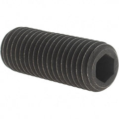Value Collection - 3/4-10 UNC, 2" OAL, Cup Point Set Screw - Grade 8 Alloy Steel, 3/8" Key - Industrial Tool & Supply