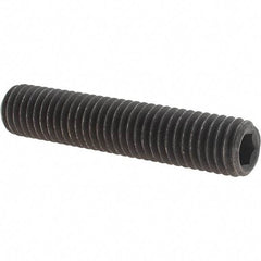 Value Collection - 1/2-13 UNC, 2-1/2" OAL, Cup Point Set Screw - Grade 8 Alloy Steel, 1/4" Key - Industrial Tool & Supply
