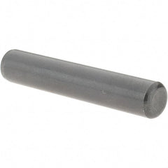 Value Collection - 3/8" Diam x 2" Pin Length Grade 8 Alloy Steel Standard Dowel Pin - Bright Finish, C 47-58 & C 60 (Surface) Hardness, 16,550 Lb (Single Shear), 33,100 Lb (Double Shear) Breaking Strength, 1 Beveled & 1 Rounded End - Industrial Tool & Supply