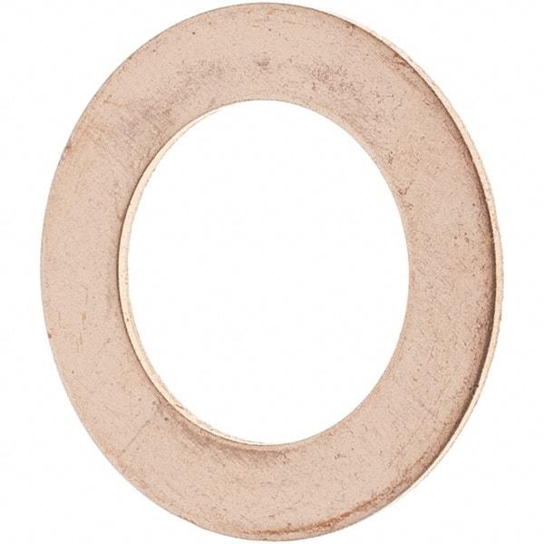 Value Collection - 1/2 SAE, 33/64" ID x 13/16" OD Oil Drain Plug Gasket - 1/32" Thick, Copper - Industrial Tool & Supply