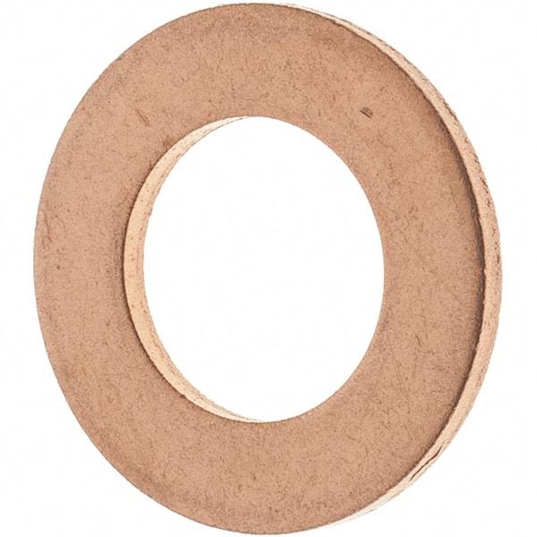 Value Collection - 7/16 SAE, 15/32" ID x 13/16" OD Oil Drain Plug Gasket - 1/16" Thick, Copper - Industrial Tool & Supply