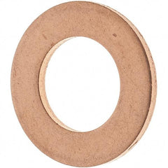 Value Collection - 7/16 SAE, 15/32" ID x 13/16" OD Oil Drain Plug Gasket - 1/16" Thick, Copper - Industrial Tool & Supply