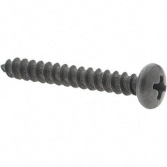 Value Collection - #10 Pan Head Phillips Sheet Metal Screw - Steel, 1-1/2" Length Under Head, Grade 2 - Industrial Tool & Supply