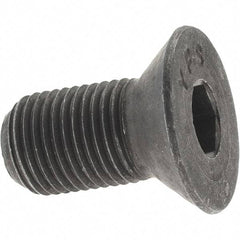 Value Collection - 1/2-20 UNF Hex Socket Drive, 82° Flat Screw - Alloy Steel, Black Oxide Finish, Fully Threaded, 1" OAL - Industrial Tool & Supply