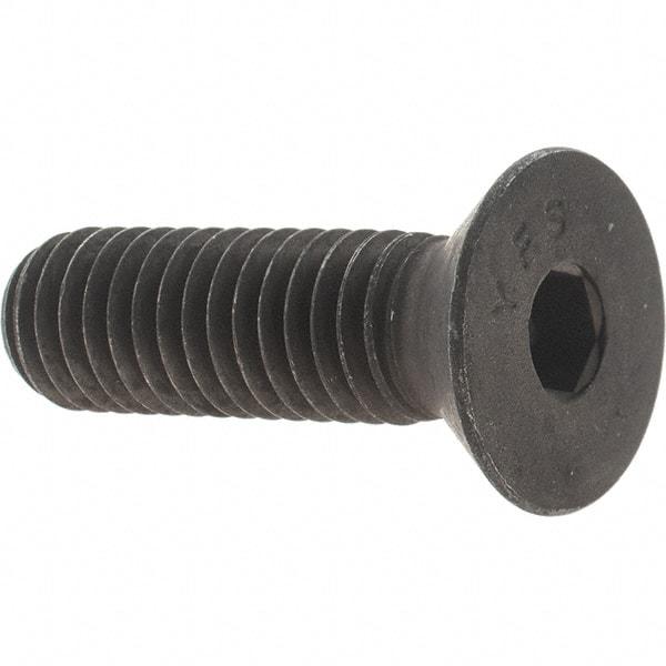 Value Collection - 7/16-14 UNC Hex Socket Drive, 82° Flat Screw - Alloy Steel, Black Oxide Finish, Fully Threaded, 1-1/2" OAL - Industrial Tool & Supply