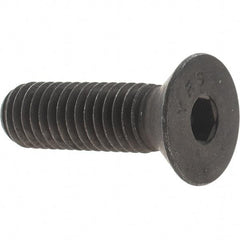 Value Collection - 7/16-14 UNC Hex Socket Drive, 82° Flat Screw - Alloy Steel, Black Oxide Finish, Fully Threaded, 1-1/2" OAL - Industrial Tool & Supply