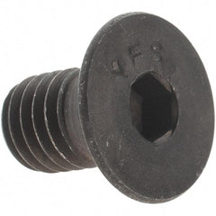 Value Collection - 7/16-14 UNC Hex Socket Drive, 82° Flat Screw - Alloy Steel, Black Oxide Finish, Fully Threaded, 3/4" OAL - Industrial Tool & Supply