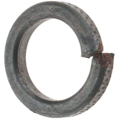 Value Collection - #10, 0.047" Thick High Collar Split Lock Washer - Steel, Uncoated, 0.194" Min ID, 0.202" Max ID, 0.294" Max OD - Industrial Tool & Supply