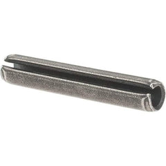 Value Collection - 7/32" Diam x 1-1/4" Long Slotted Spring Pin - Grade 1070-1090 Alloy Steel, Uncoated - Industrial Tool & Supply