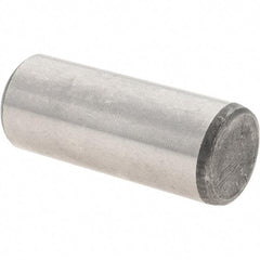 Value Collection - 1/2" Diam x 1-1/4" Pin Length Grade 8 Alloy Steel Standard Dowel Pin - C 50-58 Hardness, 51,000 Lb Breaking Strength, 1 Beveled & 1 Rounded End - Industrial Tool & Supply