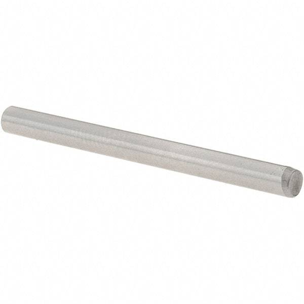 Value Collection - 1/8" Diam x 1-1/2" Pin Length Grade 8 Alloy Steel Standard Dowel Pin - C 50-58 Hardness, 3,200 Lb Breaking Strength, 1 Beveled & 1 Rounded End - Industrial Tool & Supply